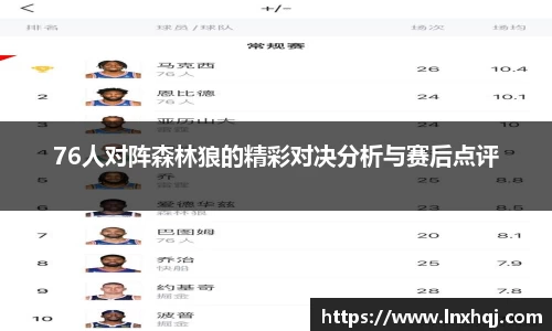 76人对阵森林狼的精彩对决分析与赛后点评